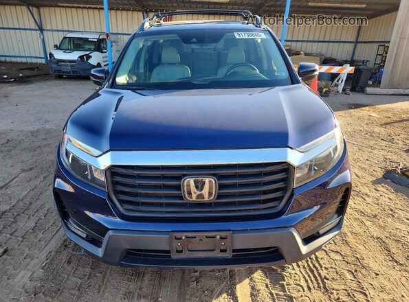 5FPYK3F50MB027196 2021 HONDA RIDGELINE Синий Вид спереди