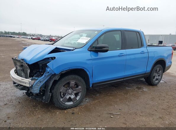 5FPYK3F69RB000613 2024 HONDA RIDGELINE Синий Передняя левая четверть