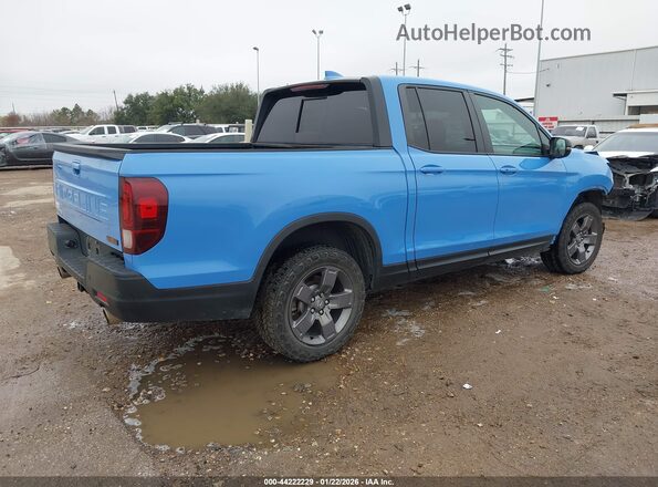 5FPYK3F69RB000613 2024 HONDA RIDGELINE Синий Задняя правая четверть