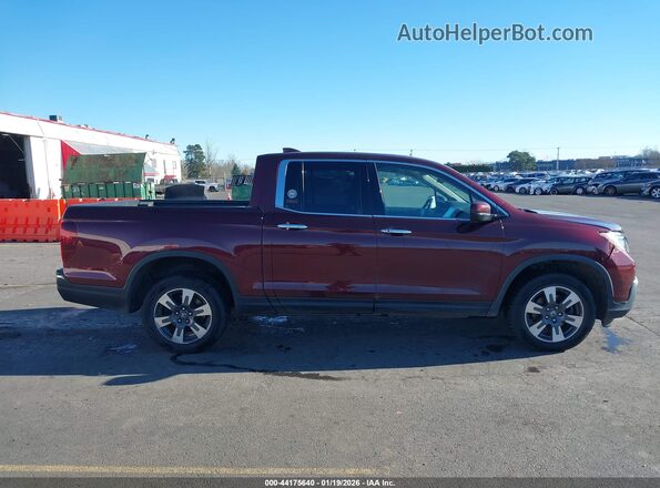 5FPYK3F71KB024354 2019 HONDA RIDGELINE Burgundy Widok wnętrza z tyłu