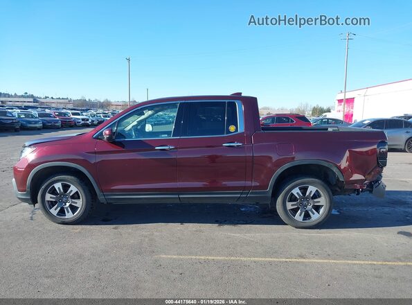5FPYK3F71KB024354 2019 HONDA RIDGELINE Burgundy Widok wnętrza 360 stopni