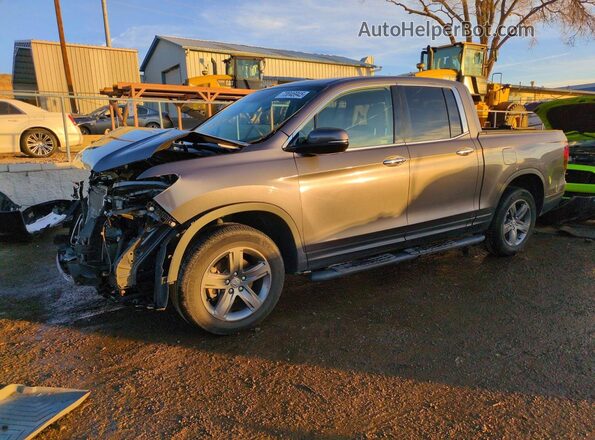 5FPYK3F71NB010541 2022 HONDA RIDGELINE Gray Przód lewy