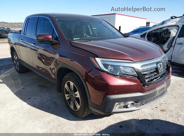5FPYK3F75HB021126 2017 HONDA RIDGELINE Бордовый Передняя правая четверть