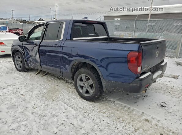 5FPYK3F76MB500620 2021 HONDA RIDGELINE Синий Задняя левая четверть