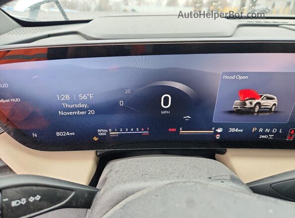 5GAEVARS3SJ135831 2025 BUICK ENCLAVE White Instrument cluster view