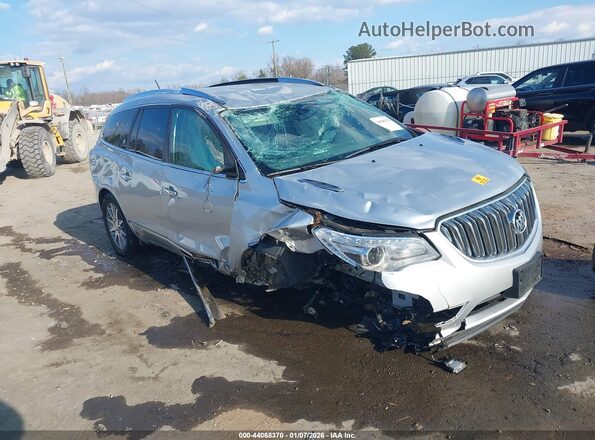 5GAKRBKD2HJ260871 2017 BUICK ENCLAVE Серебряный Передняя правая четверть