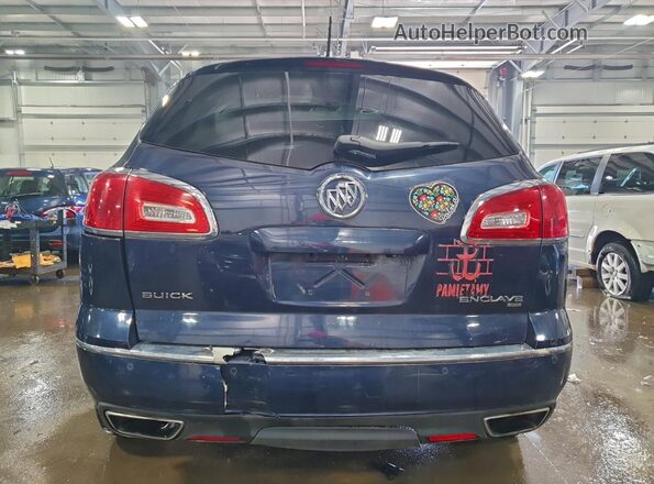 5GAKVBKD1GJ338860 2016 BUICK ENCLAVE Синий Вид сзади
