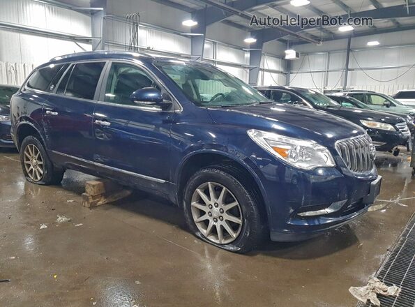 5GAKVBKD1GJ338860 2016 BUICK ENCLAVE Синий Передняя правая четверть