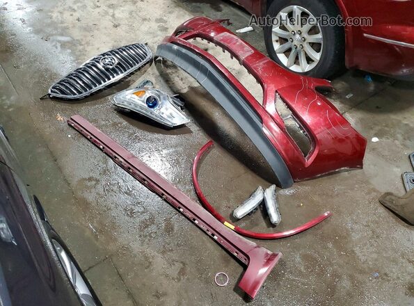 5GAKVCKDXHJ184205 2017 BUICK ENCLAVE Red Vista de la etiqueta del VIN