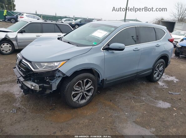 5J6RW2H80ML004138 2021 HONDA CRV Light Blue Передняя левая четверть