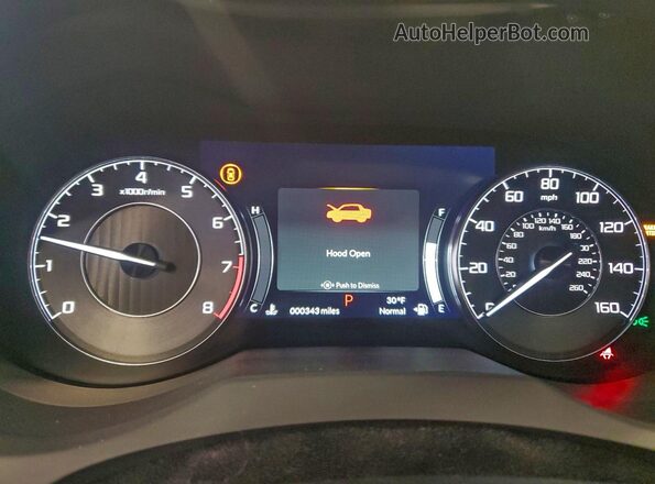 5J8TC2H56SL034074 2025 ACURA RDX Black Widok zestawu wskaźników