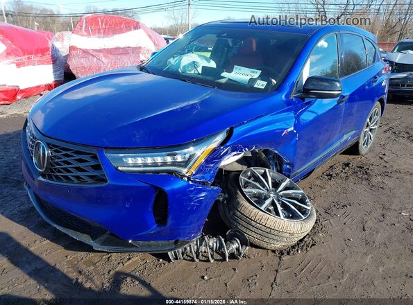 5J8TC2H84TL001666 2026 ACURA RDX Blue წინა მარცხენა ხედი სამი მეოთხედიდან