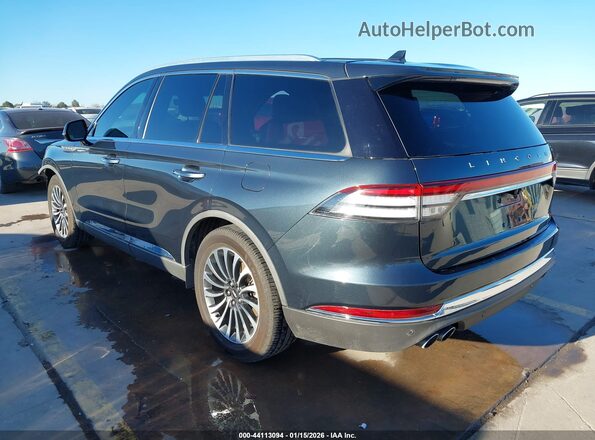 5LM5J7WC2MGL02604 2021 LINCOLN AVIATOR Синий Задняя левая четверть
