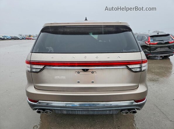 5LM5J7WC5MGL14424 2021 LINCOLN AVIATOR Бежевый Вид сзади