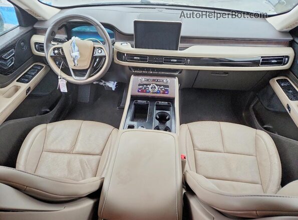 5LM5J7WC5MGL14424 2021 LINCOLN AVIATOR Бежевый Вид панели приборов
