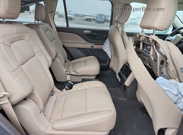 5LM5J7WC5MGL14424 2021 LINCOLN AVIATOR Бежевый Вид задней части салона
