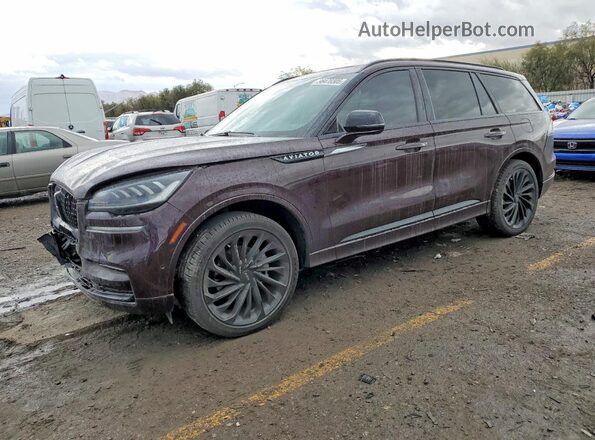 5LM5J7XC0RGL02123 2024 LINCOLN AVIATOR Бордовый Передняя левая четверть