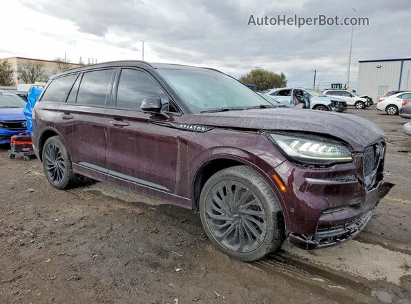 5LM5J7XC0RGL02123 2024 LINCOLN AVIATOR Бордовый Передняя правая четверть