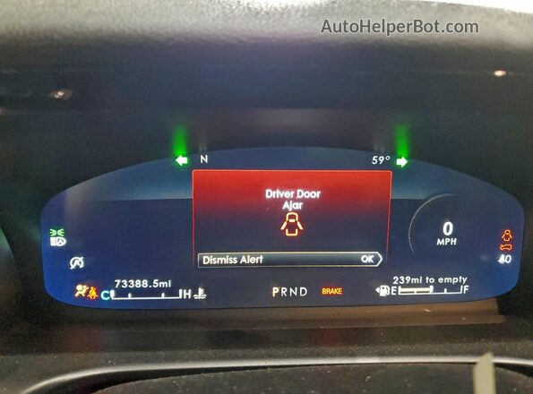 5LM5J7XC2MGL07428 2021 LINCOLN AVIATOR White Vista del cuadro de instrumentos