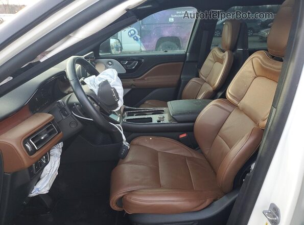 5LM5J7XC2NGL21332 2022 LINCOLN AVIATOR Белый Вид салона спереди