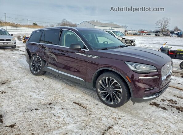 5LM5J7XC2RGL08568 2024 LINCOLN AVIATOR Бордовый Передняя правая четверть