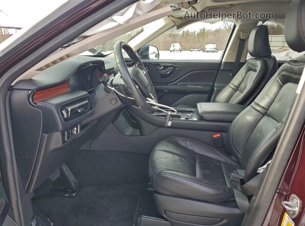 5LM5J7XC2RGL08568 2024 LINCOLN AVIATOR Бордовый Вид салона спереди