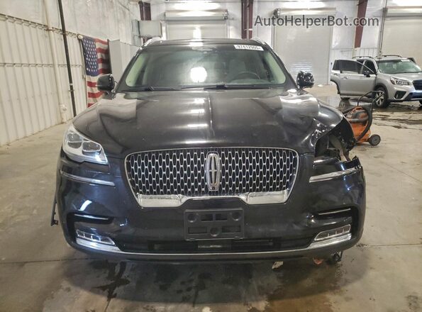 5LM5J7XC4MGL09312 2021 LINCOLN AVIATOR Черный Вид спереди