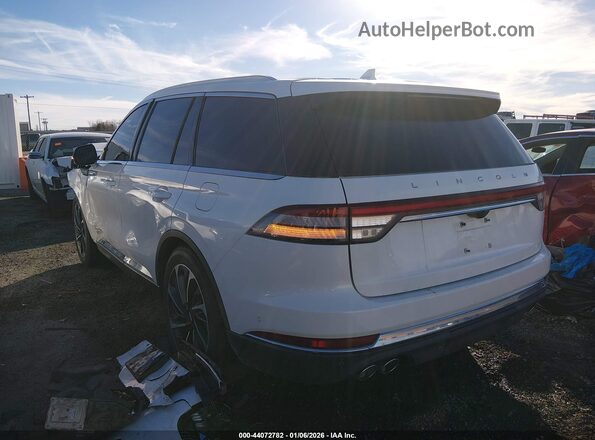 5LM5J7XC7LGL30895 2020 LINCOLN AVIATOR White Trasero izquierdo