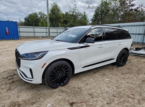5LM5J7XC8SGL21766 2025 LINCOLN AVIATOR White Vista tres cuartos delantera izquierda