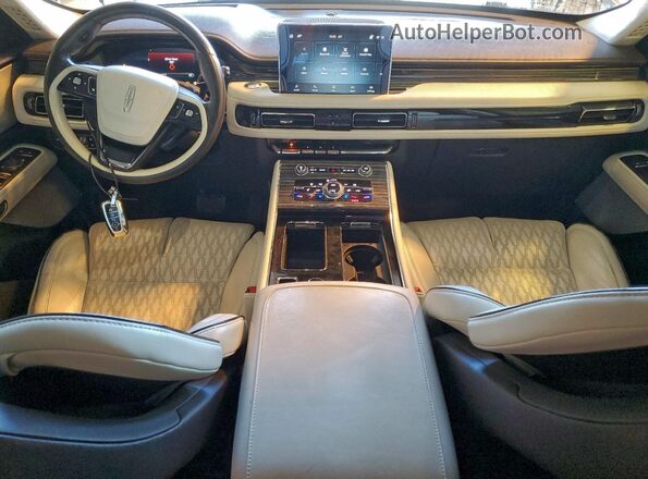 5LM5J9XC2MGL06033 2021 LINCOLN AVIATOR Бордовый Вид панели приборов