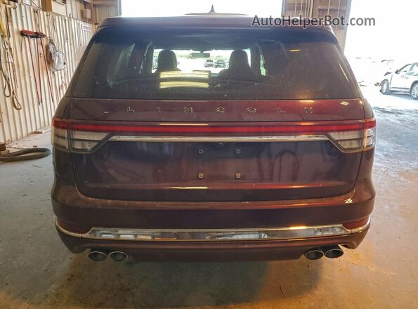5LM5J9XC2MGL06033 2021 LINCOLN AVIATOR Бордовый Вид сзади