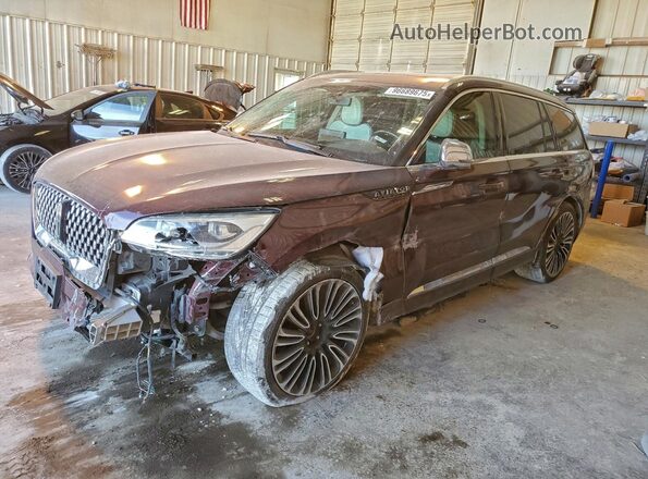5LM5J9XC2MGL06033 2021 LINCOLN AVIATOR Бордовый Передняя левая четверть