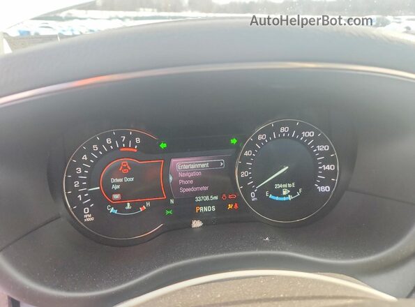 5LMCJ3D93KUL06344 2019 LINCOLN MKC White Vista del cuadro de instrumentos