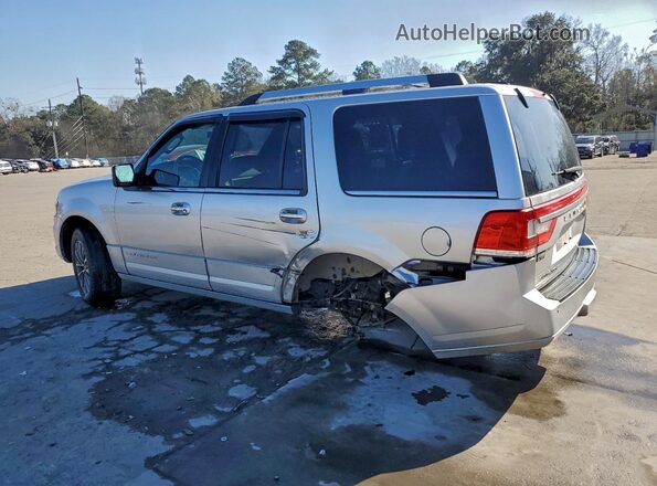 5LMJJ2HT1HEL00259 2017 LINCOLN NAVIGATOR Silver Trasero izquierdo