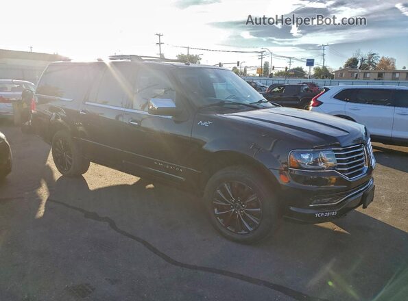 5LMJJ3HT1HEL08965 2017 LINCOLN NAVIGATOR Black Delantero derecho