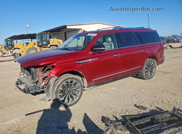 5LMJJ3HT1JEL05439 2018 LINCOLN NAVIGATOR Красный Передняя левая четверть