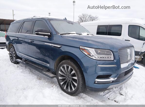 5LMJJ3HT8JEL03221 2018 LINCOLN NAVIGATOR L Blue Delantero derecho