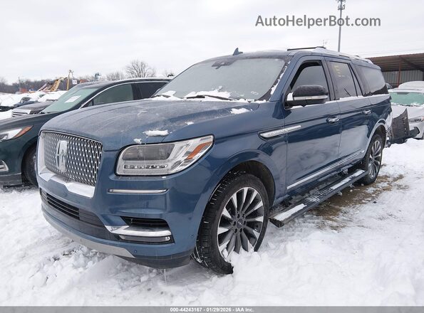 5LMJJ3HT8JEL03221 2018 LINCOLN NAVIGATOR L Blue Vista tres cuartos delantera izquierda