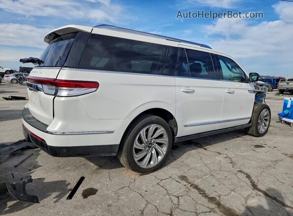 5LMJJ3LG9REL13682 2024 LINCOLN NAVIGATOR White უკანა მარჯვენა