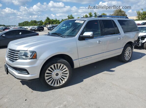 5LMJJ3LT2GEL04784 2016 LINCOLN NAVIGATOR Серебряный Передняя левая четверть