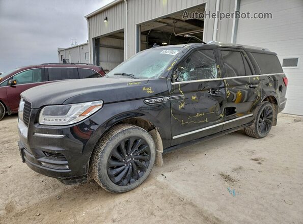 5LMJJ3LTXMEL12689 2021 LINCOLN NAVIGATOR Black Front left