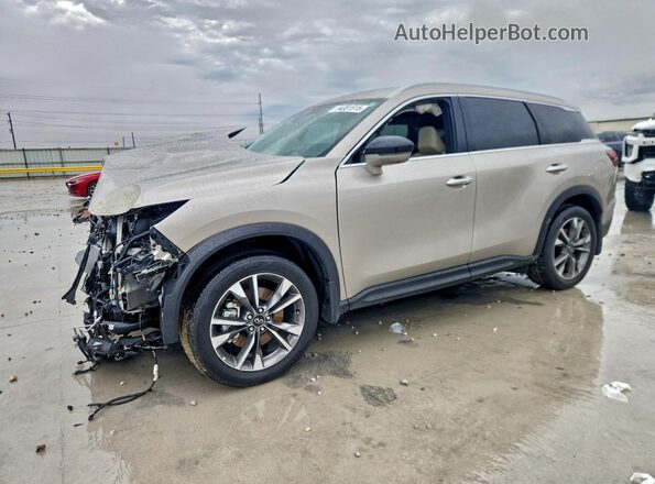 5N1AL1FR1SC357952 2025 INFINITI QX60 Желто-коричневый Передняя левая четверть