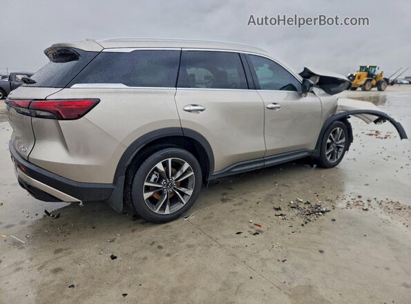 5N1AL1FR1SC357952 2025 INFINITI QX60 Желто-коричневый Задняя правая четверть
