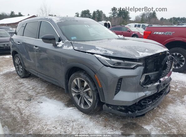 5N1AL1FS8SC350659 2025 INFINITI QX60 Gray Передня права чверть