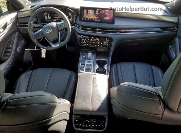 5N1AL1FSXSC359802 2025 INFINITI QX60 Black წინა პანელის ხედი