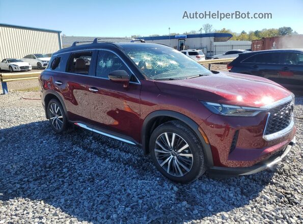 5N1AL1HU3SC337803 2025 INFINITI QX60 Бордовый Передняя правая четверть
