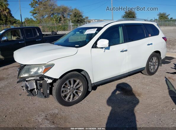 5N1AR2MNXGC652219 2016 NISSAN PATHFINDER Белый Передняя левая четверть