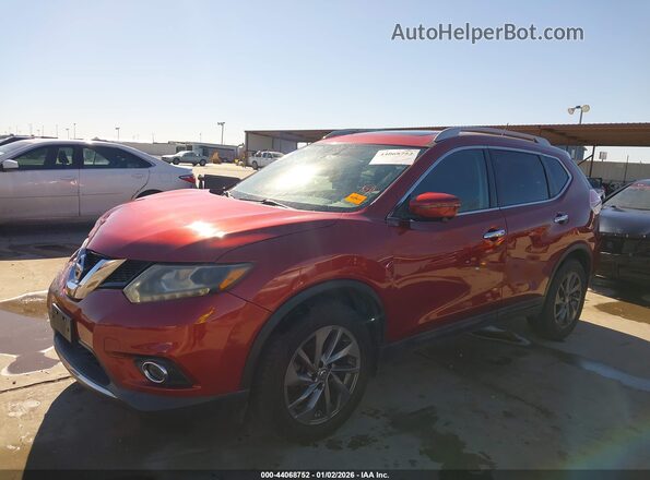 5N1AT2MV2GC759718 2016 NISSAN ROGUE Burgundy Передня ліва чверть