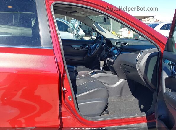 5N1AT2MV2GC759718 2016 NISSAN ROGUE Burgundy Вид салону спереду