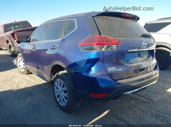 5N1AT2MV6KC813966 2019 NISSAN ROGUE Синий Задняя левая четверть